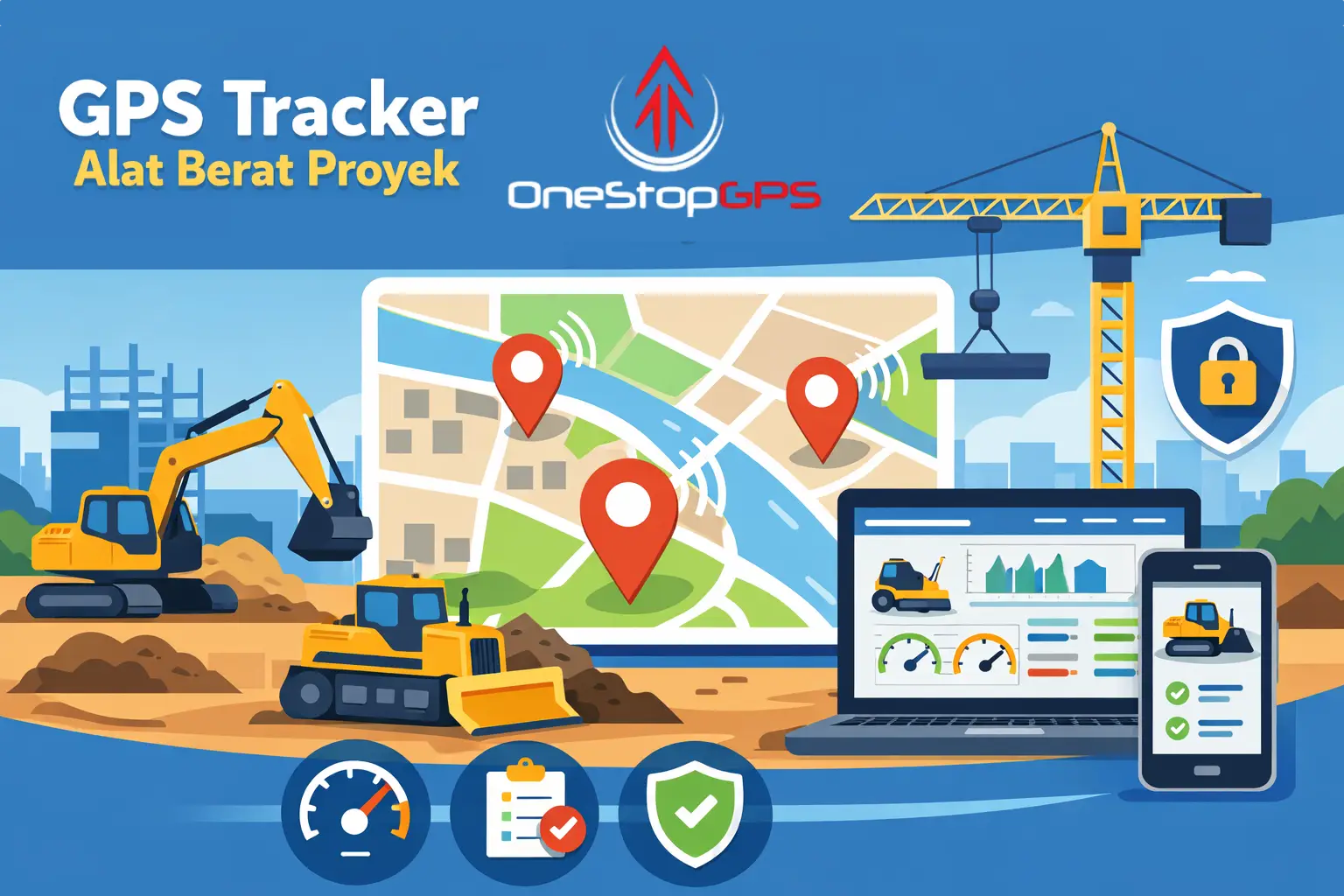 GPS Tracker Alat Berat Proyek – Kendalikan Efisiensi Operasional