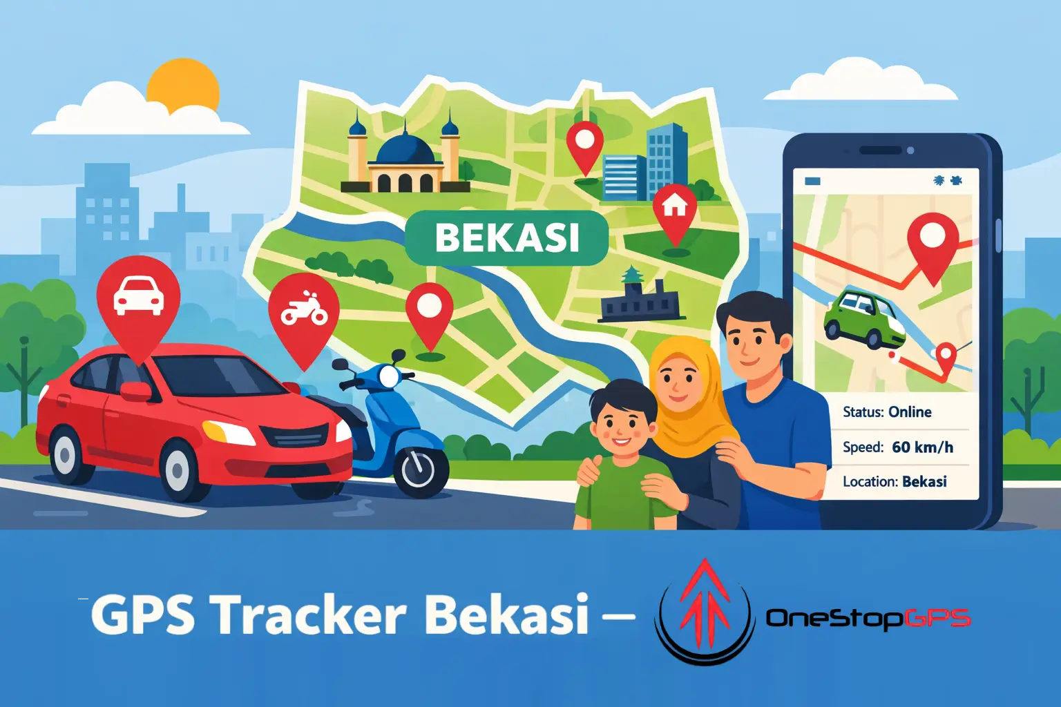 gps tracker bekasi untuk keamanan kendaraan pribadi mobil dan motor