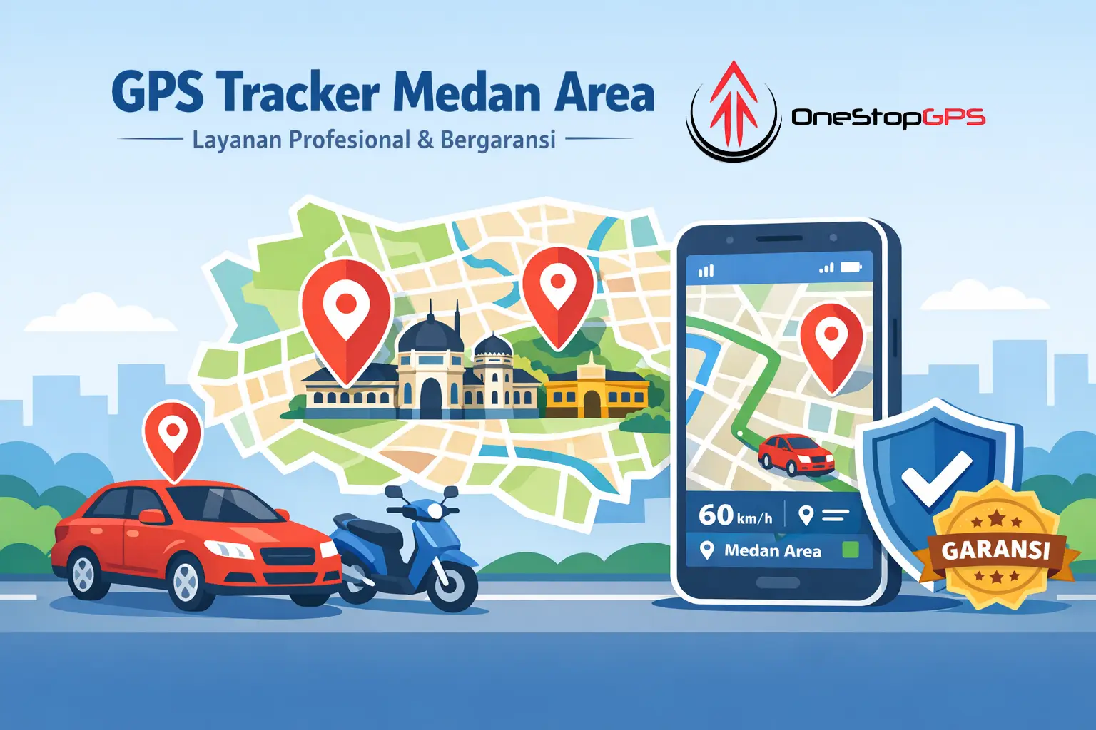 gps tracker medan area dengan layanan profesional dan bergaransi