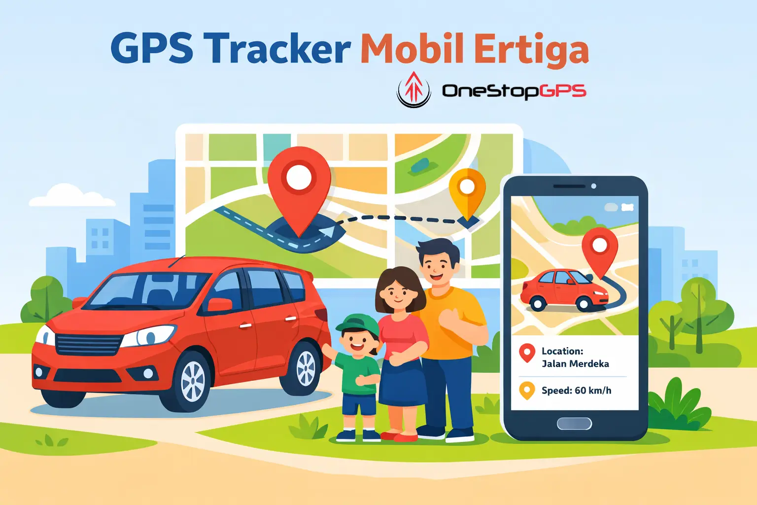 GPS Tracker Mobil Ertiga – Pelacak Aman untuk Mobil Keluarga