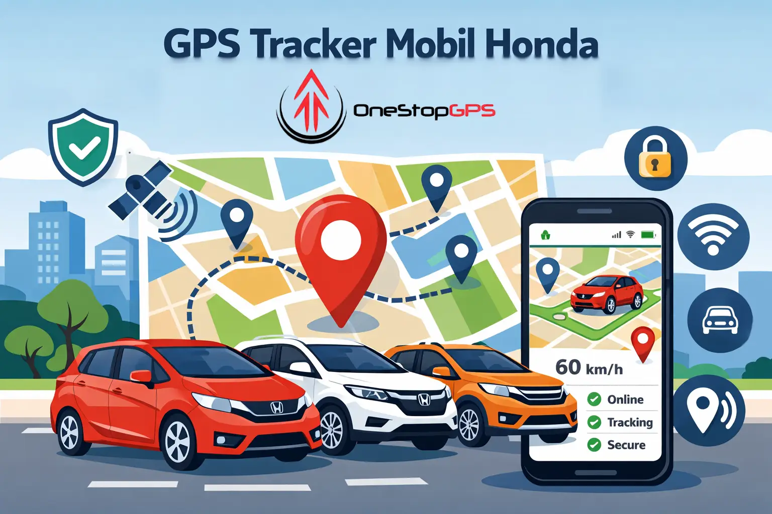 GPS Tracker Mobil Honda – Lindungi Jazz, HRV, BRV, dan Mobilio Anda