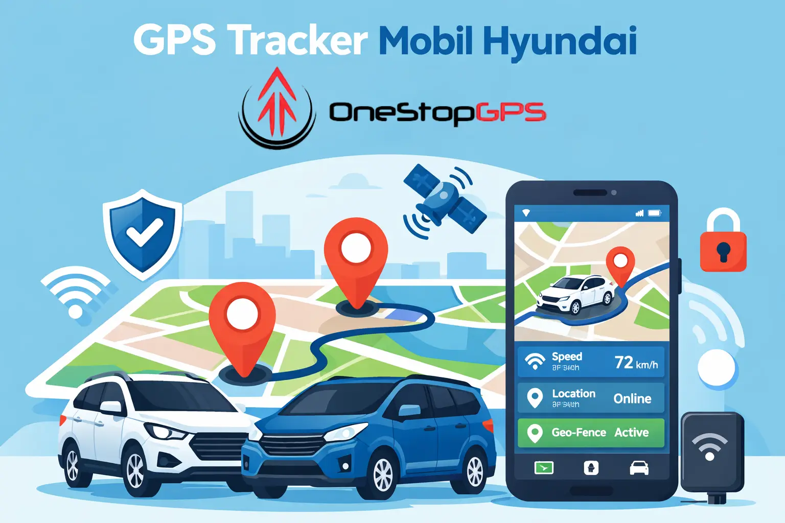 gps tracker mobil hyundai untuk creta dan stargazer real-time