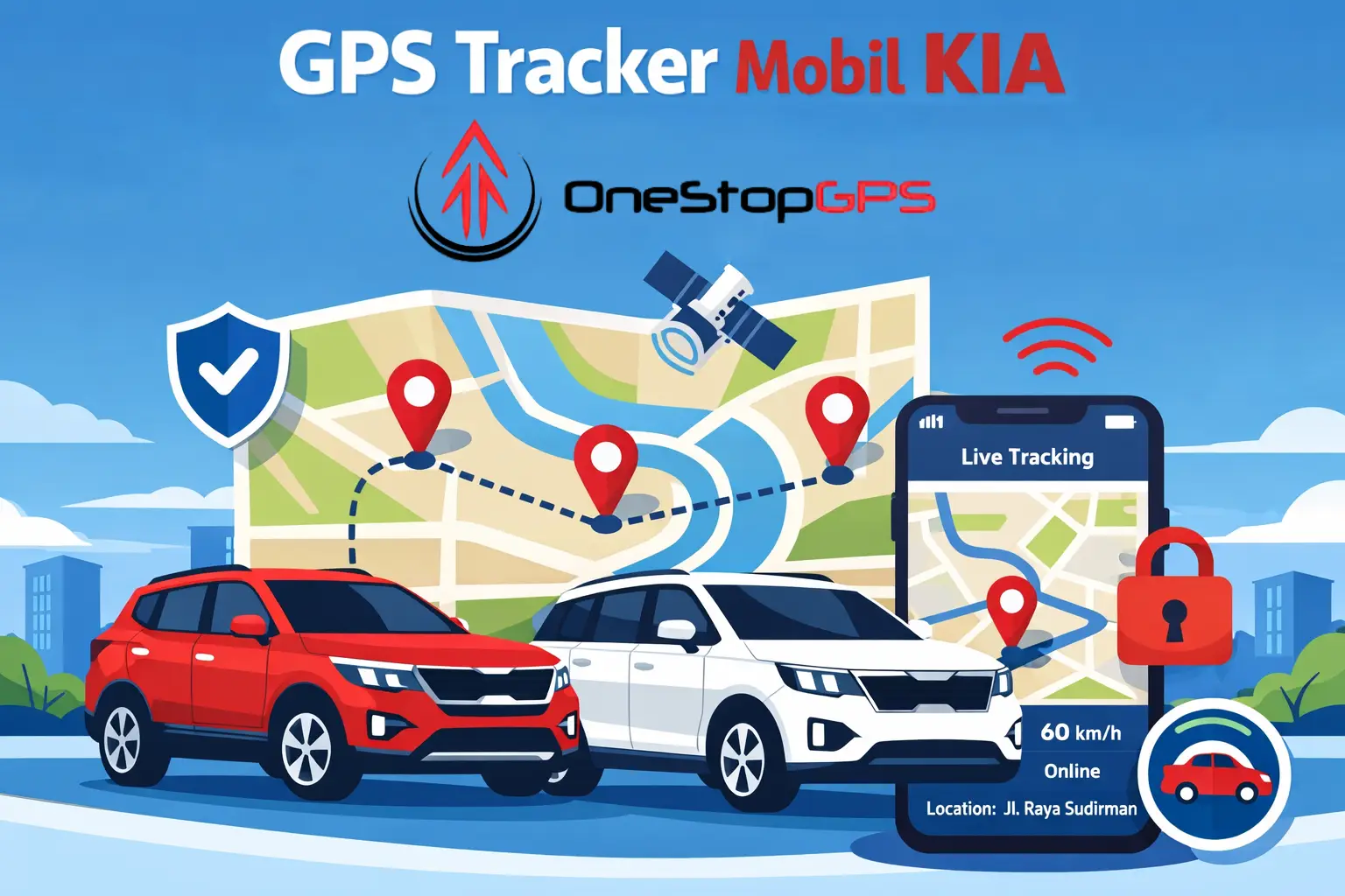 gps tracker mobil kia untuk seltos sonet dan carnival real-time