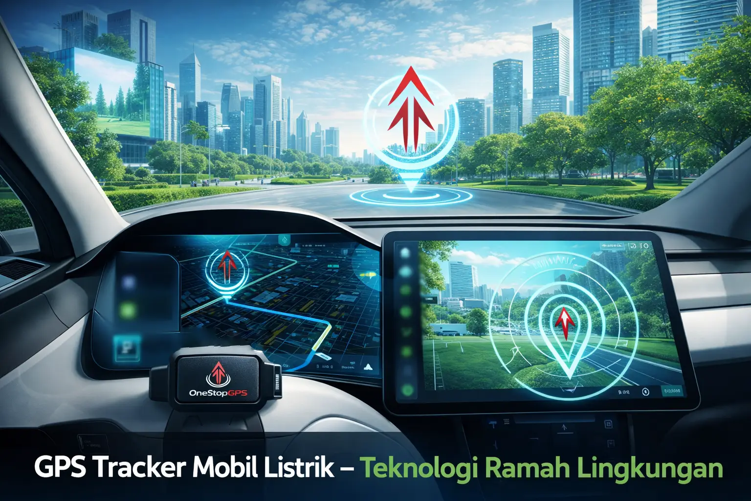 gps tracker mobil listrik untuk monitoring kendaraan ramah lingkungan