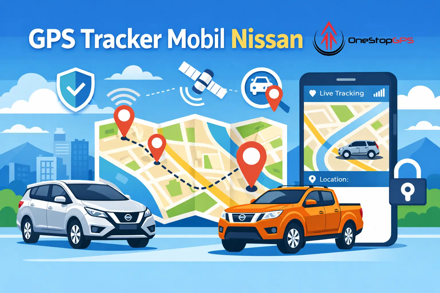 gps tracker mobil nissan untuk keamanan dan monitoring real-time