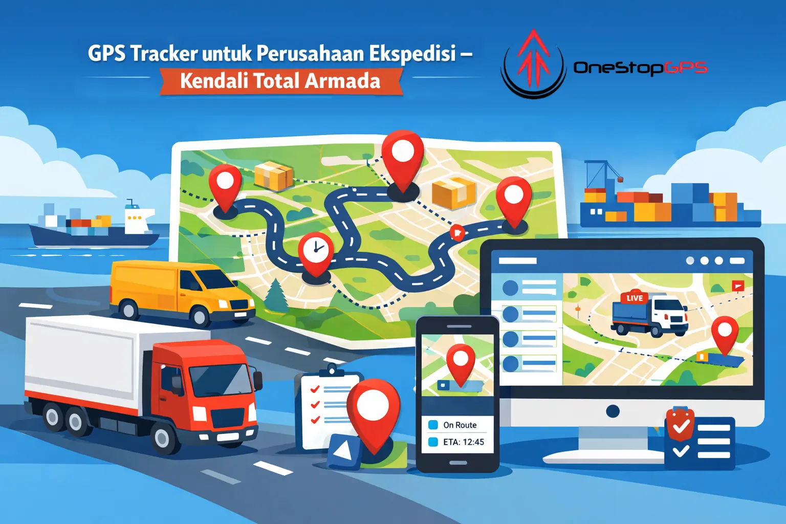 gps tracker perusahaan ekspedisi untuk kendali total armada pengiriman