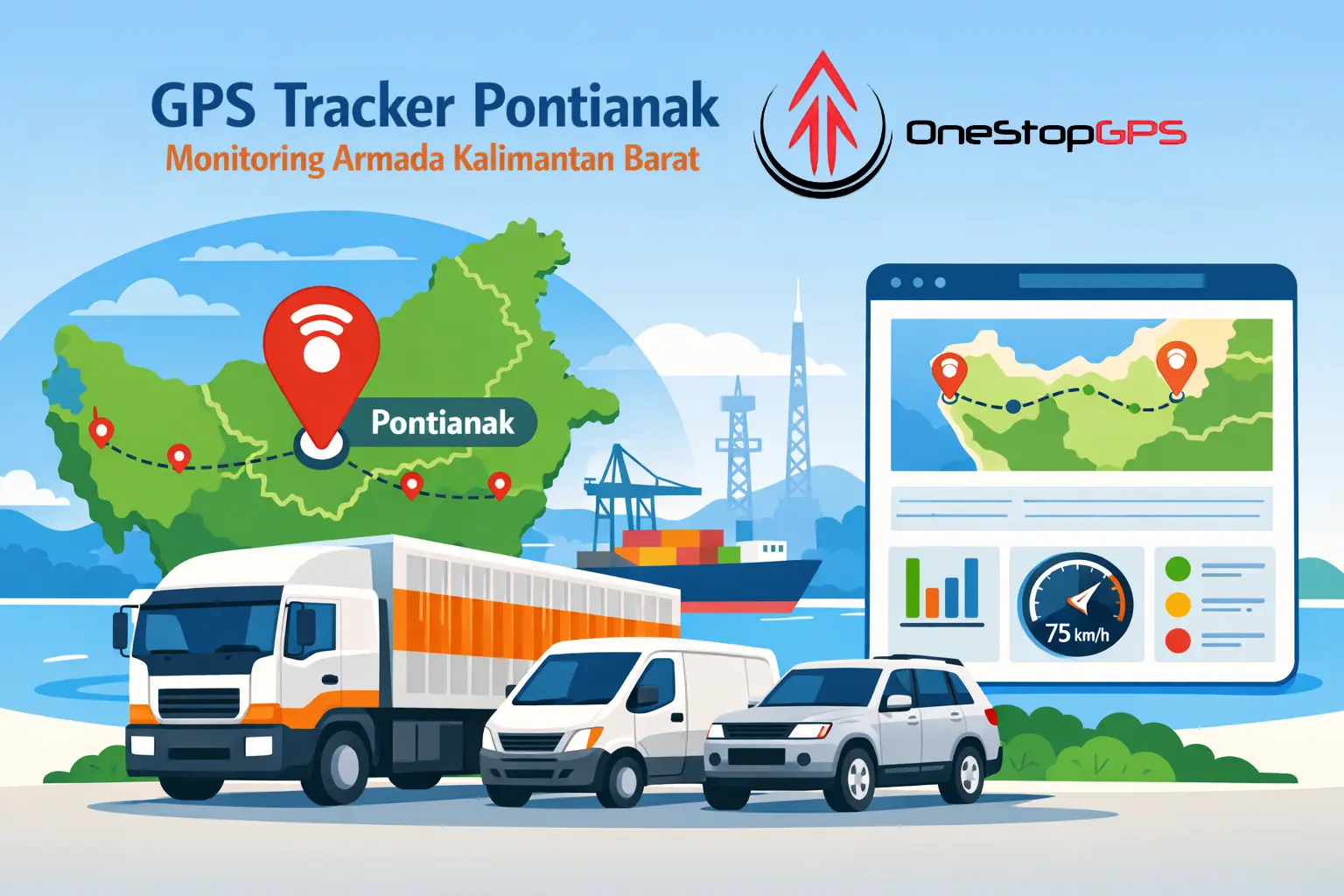 gps tracker pontianak untuk monitoring armada kalimantan barat