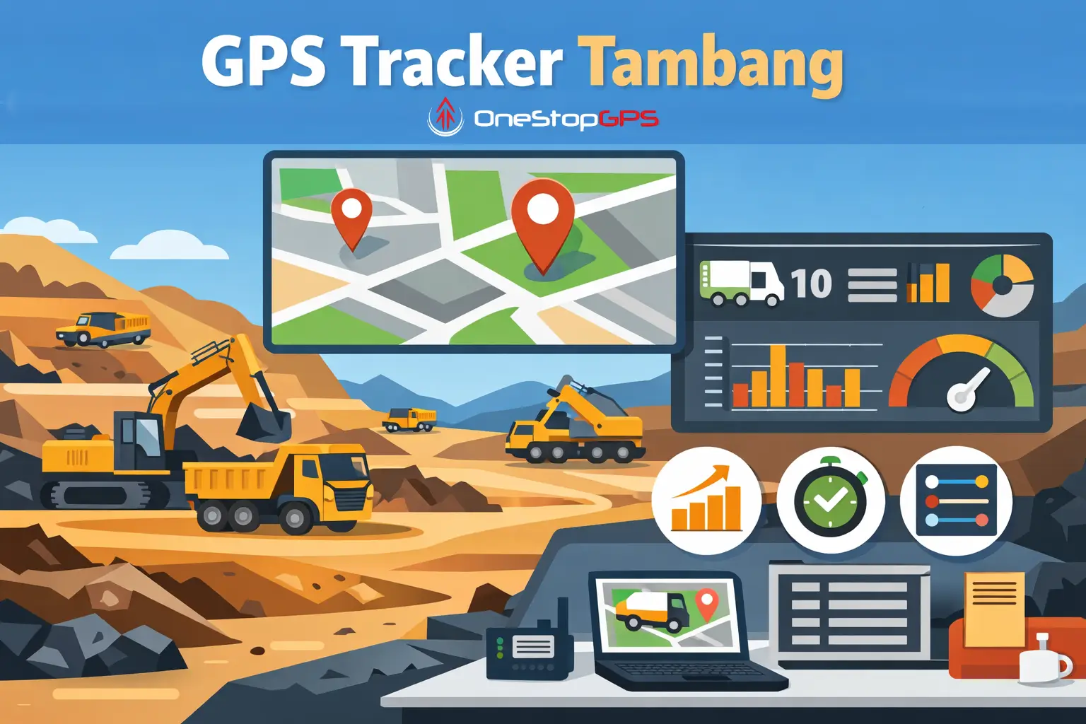 GPS Tracker Tambang – Monitoring Armada Dump Truck & Loader