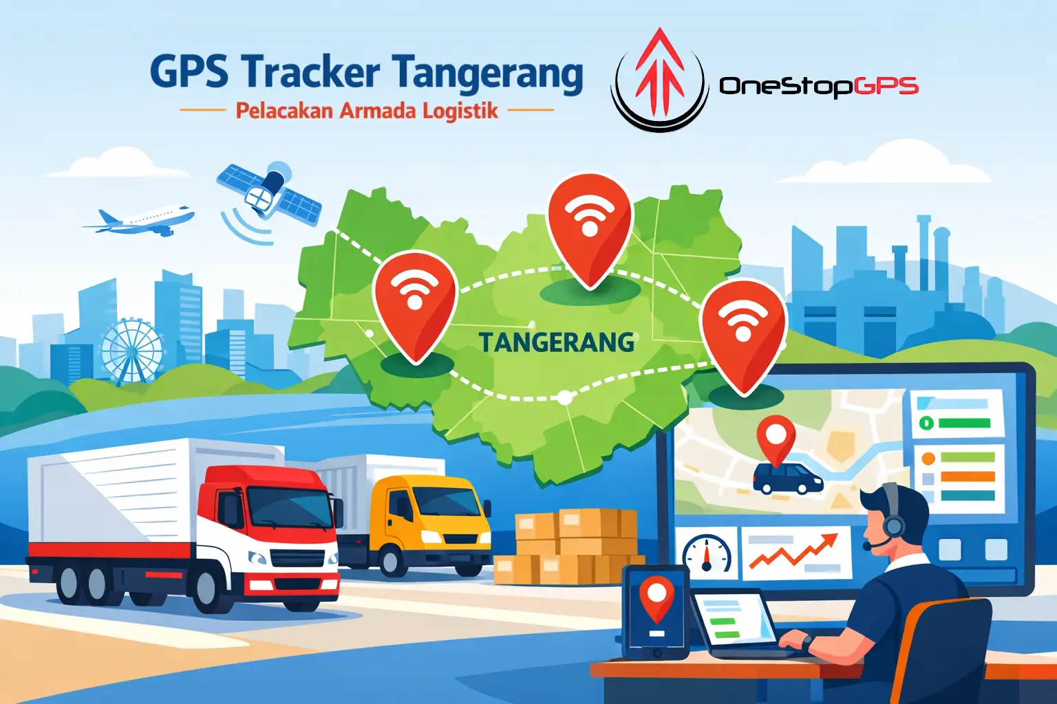 gps tracker tangerang untuk pelacakan armada logistik secara real-time