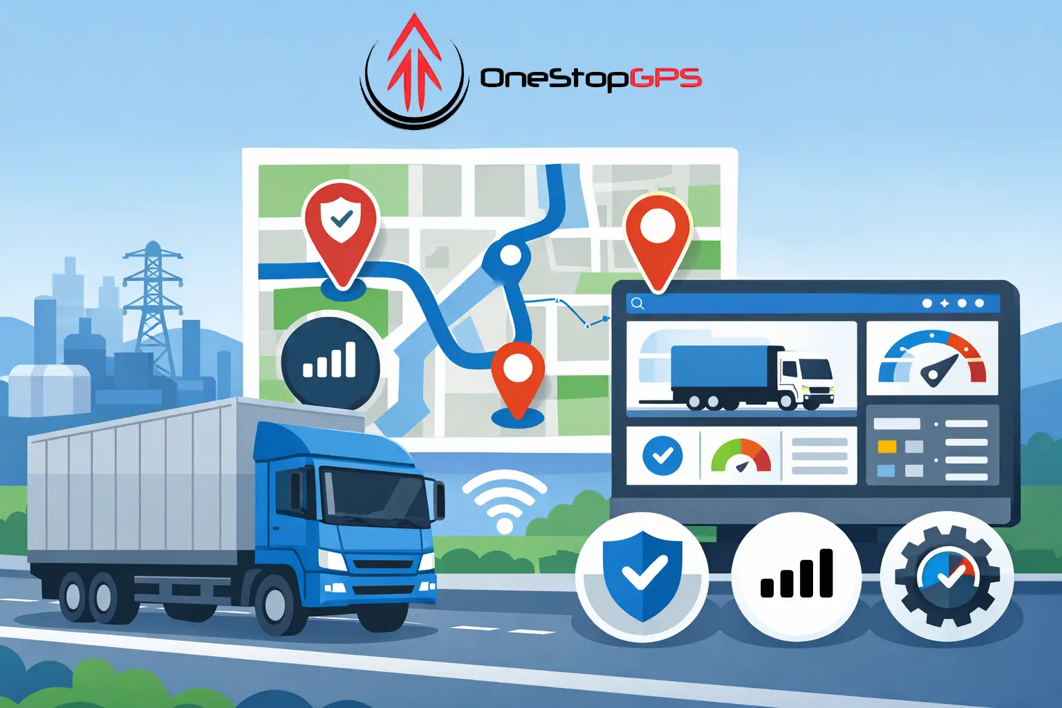 gps tracker truk fuso untuk kontrol armada logistik real time
