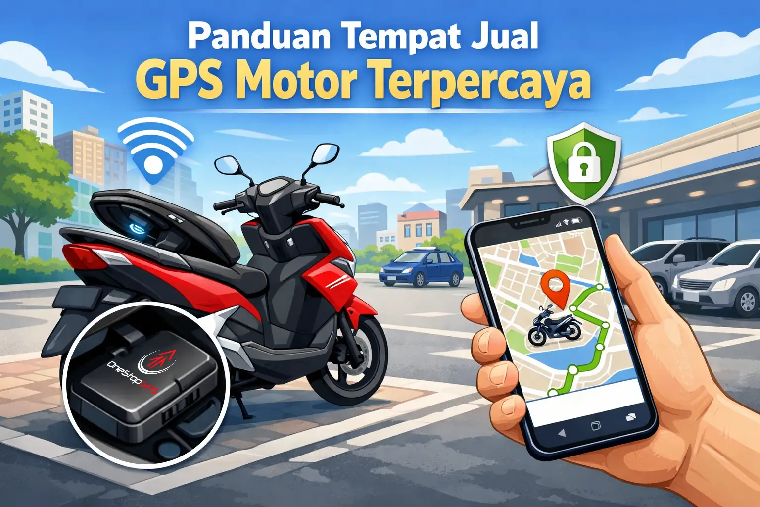 jual gps tracker motor terpercaya dengan sistem pelacakan real-time