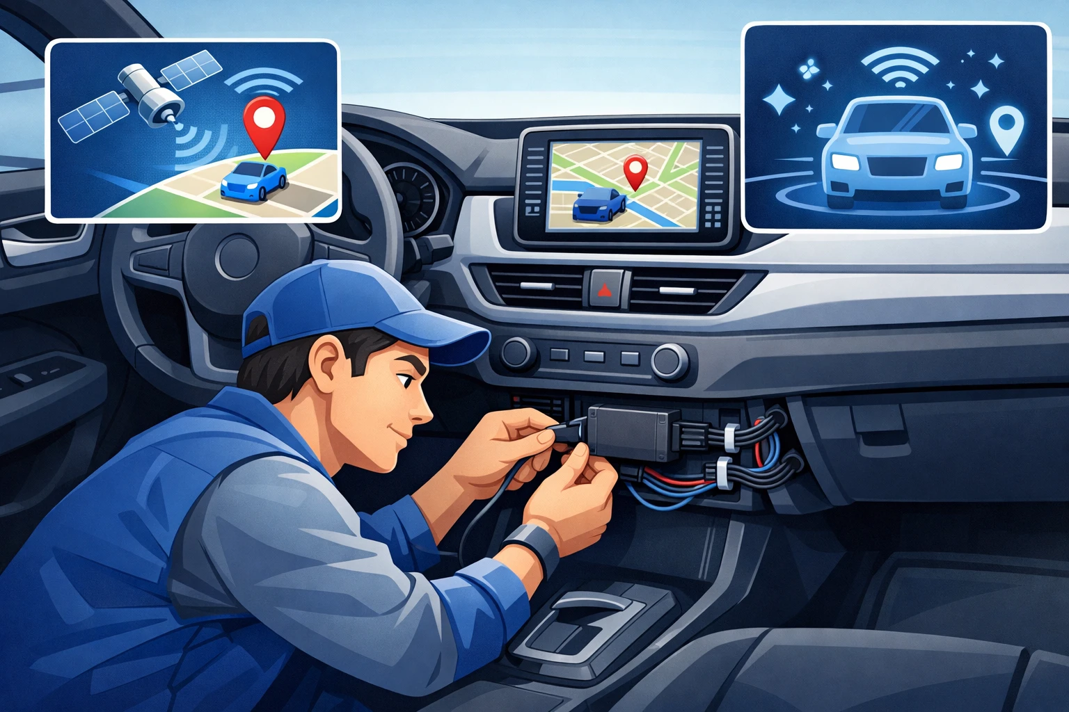 pasang gps mobil dengan metode aman tanpa merusak kabel kendaraan